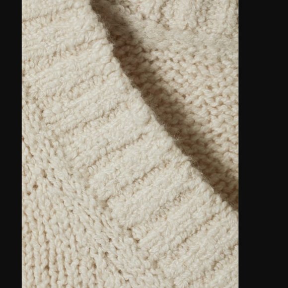 Weekday Beige Cropped Cotton Blend Knit Sweater Vest - Picture 2 of 7